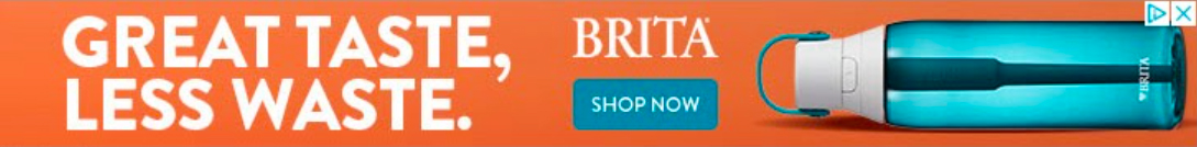 Britaâs banner ad with âGreat taste, less wasteâ copy