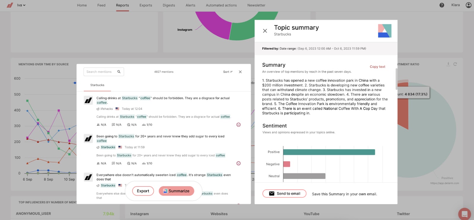 Determâs AI assistant feature